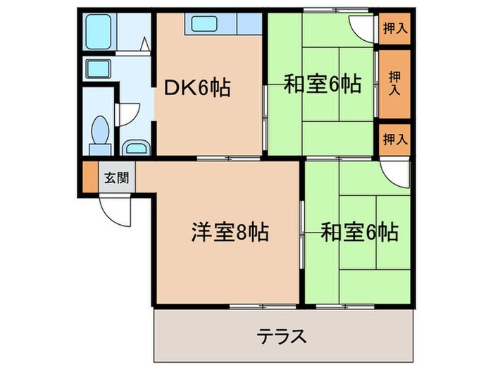 間取り図 ファミ－ル喜楽Ｂ棟