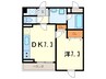 西宮アネックス 1DKの間取り