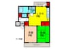 アヴィタション岡町 2LDKの間取り