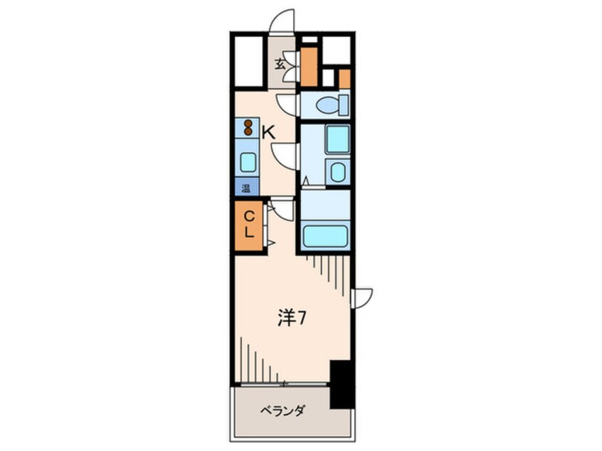 間取図 エス・キュ－ト尼崎