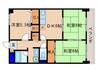 グリーン茨木 3DKの間取り