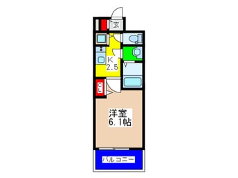 間取図 プレサンス玉造駅前(303)