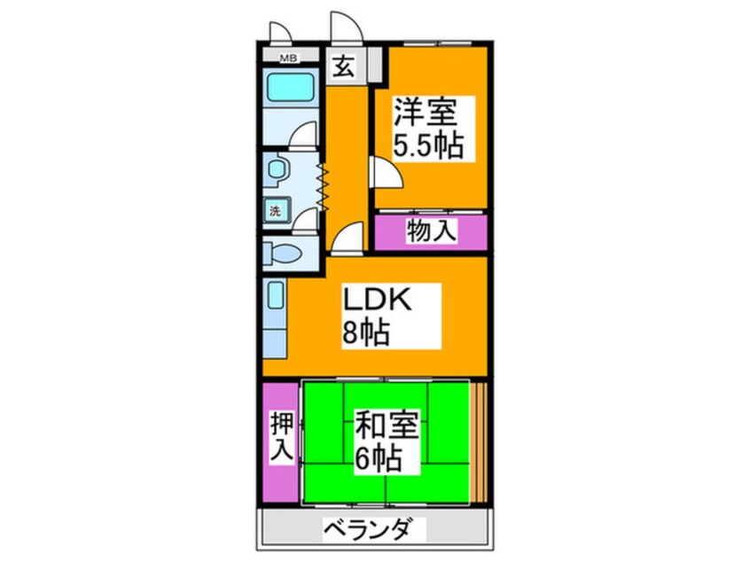 間取図 サンヒルズ光明池