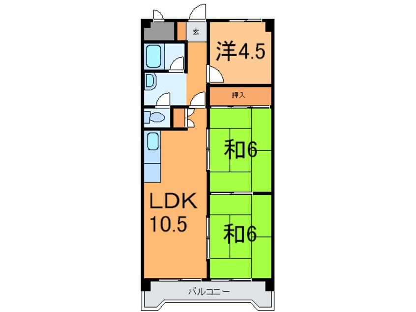 間取図 神明ハイツ