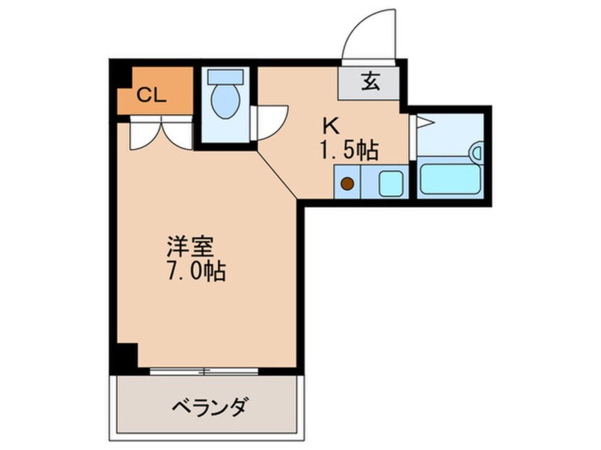 間取図 メゾンド－ル天神橋
