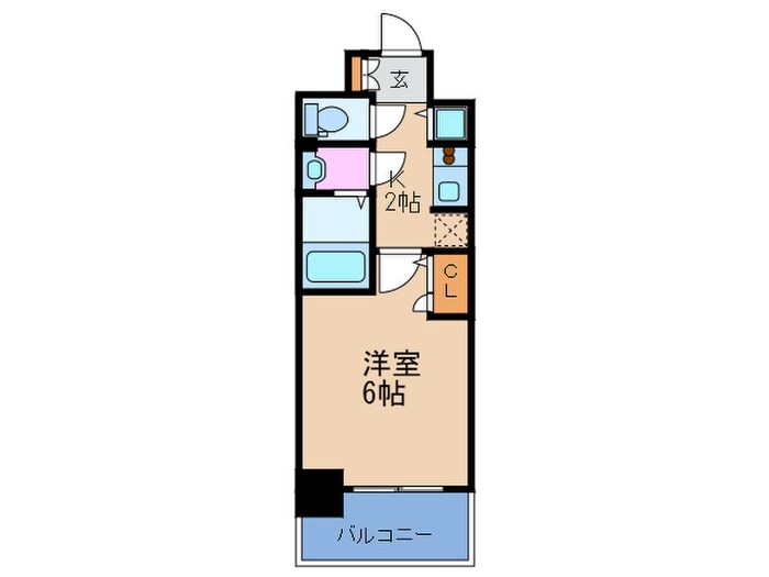 間取り図 ﾌﾟﾛｼ-ﾄﾞ梅田西ｱｳﾞｧﾝｾ(305)