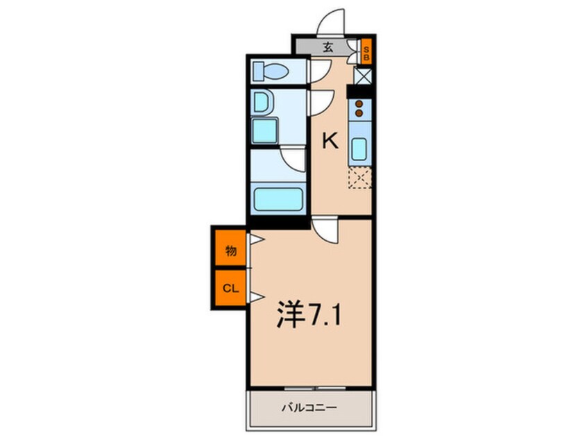 間取図 ラ・ウェゾン大石南町
