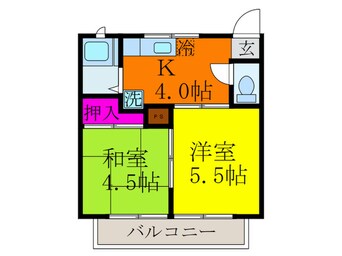 間取図 ポルトドール内本町