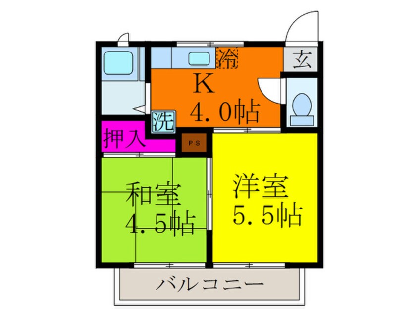 間取図 ポルトドール内本町