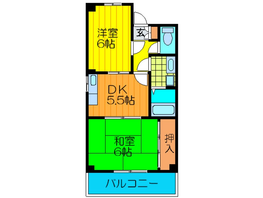 間取図 フィ－ルズ田中