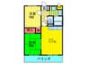 フィ－ルズ田中Ⅱ 2DKの間取り