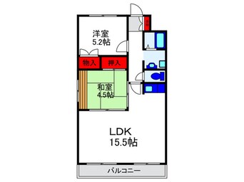 間取図 ナカツカハイツ