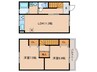 テラスハウス井上 2LDKの間取り