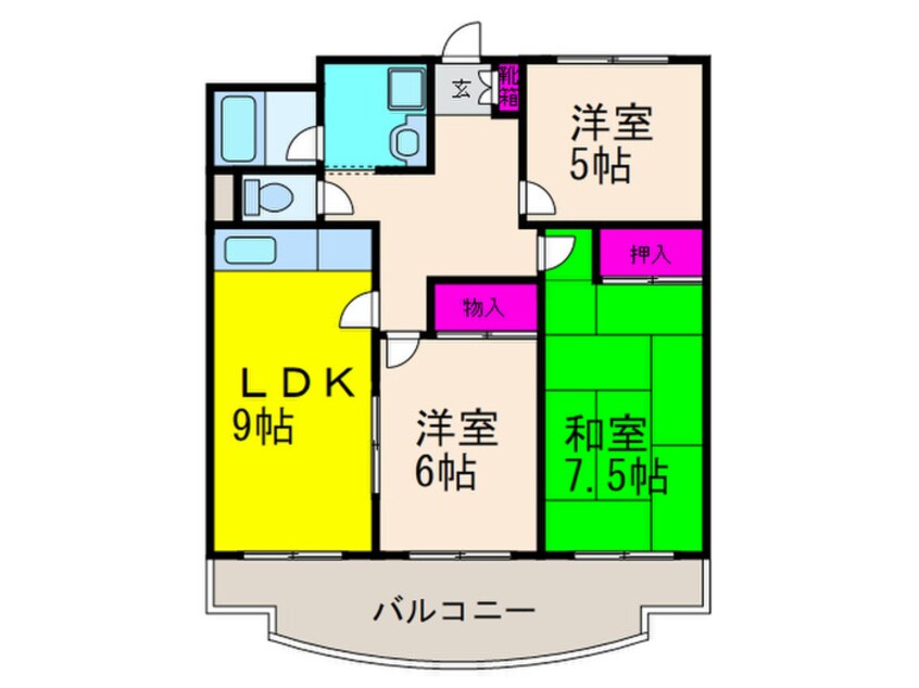 間取図 カーサ・フェリーチェ