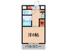 普茶マンション 1Kの間取り