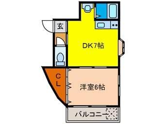 間取図 ノアーズ・アーク千里山田