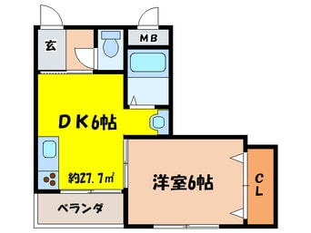 間取図 ノアーズ・アーク千里山田