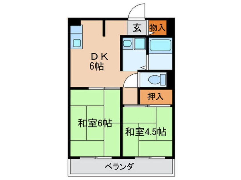 間取図 成小路ハイツ