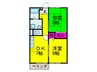 シャンテ・Ⅰ 2DKの間取り