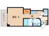 エルンテヴィラ 1Kの間取り