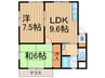 ハイツ東垂水 2LDKの間取り