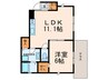 サンライズ武庫之荘 1LDKの間取り