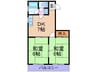 マンション萩田 2DKの間取り