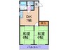 マンション萩田 2DKの間取り