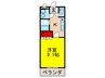 ラディアント 1Kの間取り