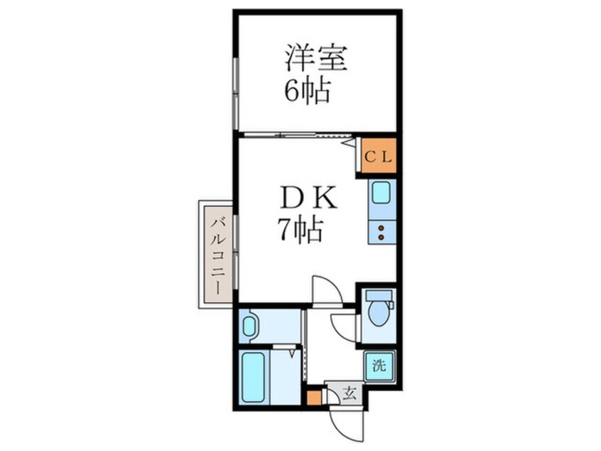 間取図 フォルトゥーナ中堂寺