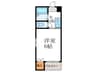 コーポ牧 1Kの間取り