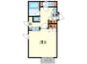不二屋マンション 1Kの間取り