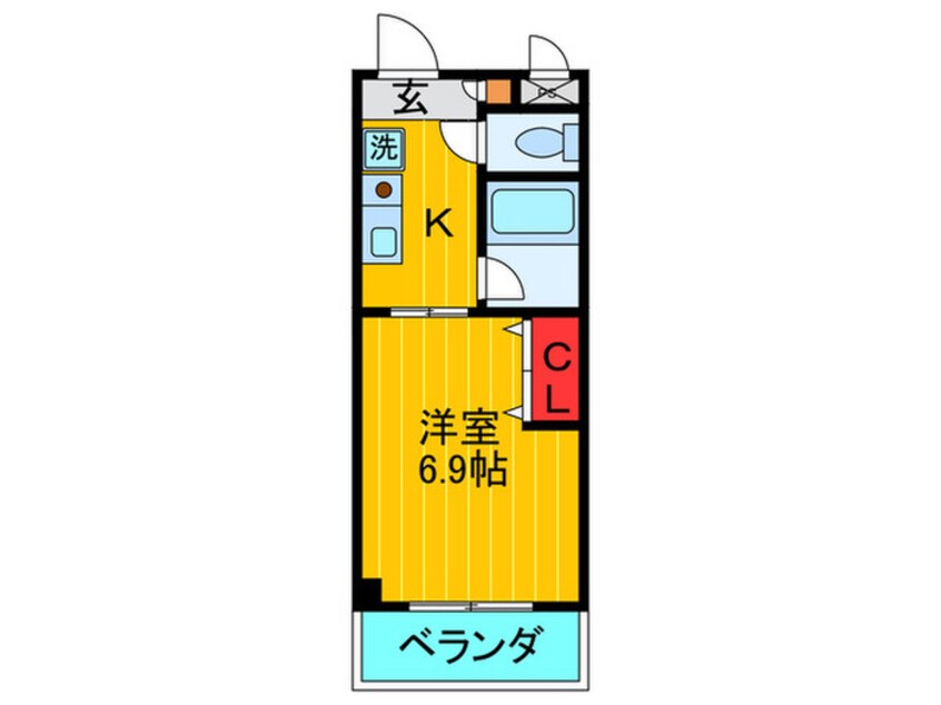 間取図 シャトレ－御殿山