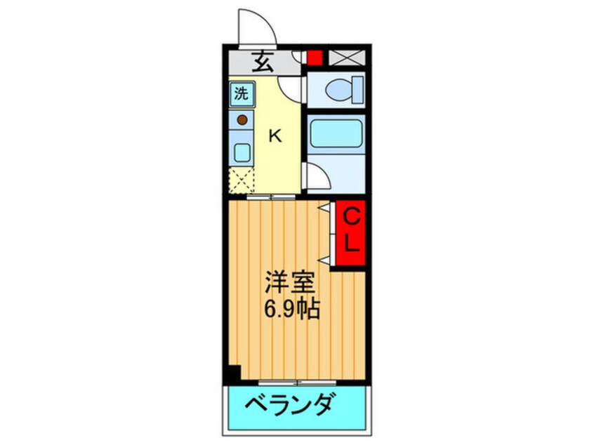 間取図 シャトレ－御殿山