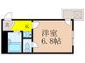 ジオナ新大阪 1Kの間取り