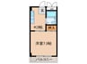 ｷｰﾌﾟﾛﾊｲﾂ 1Kの間取り
