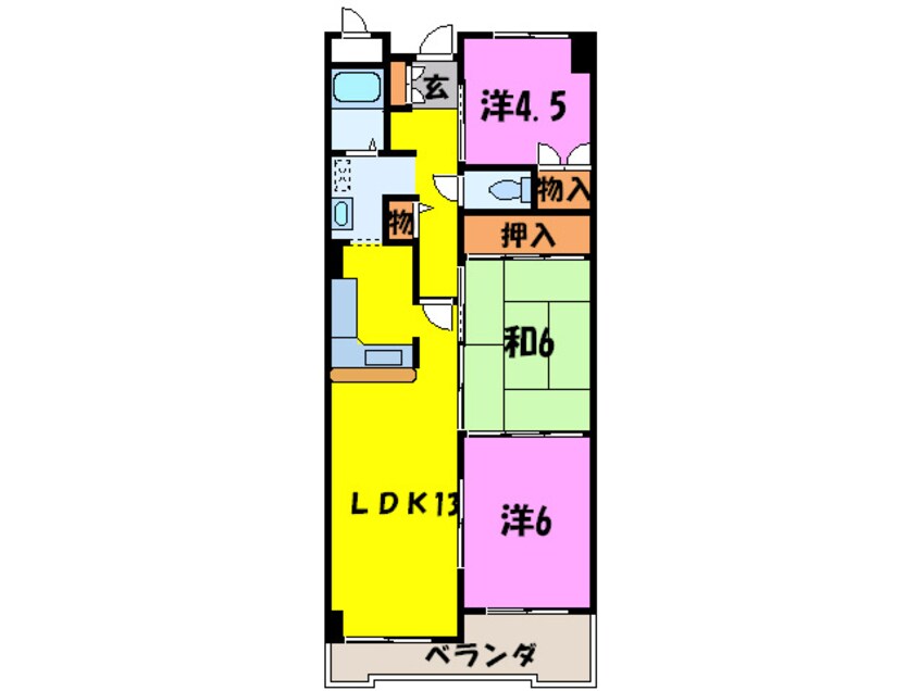 間取図 セルサス新家