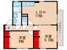 桃乃里 2LDKの間取り