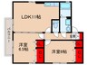 桃乃里 2LDKの間取り