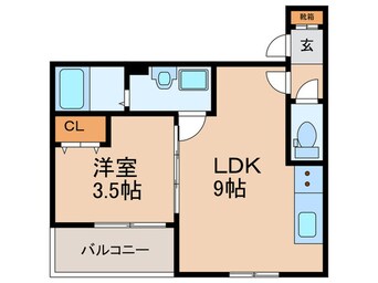 間取図 仮）東大阪市柏田西1丁目ＡＰ