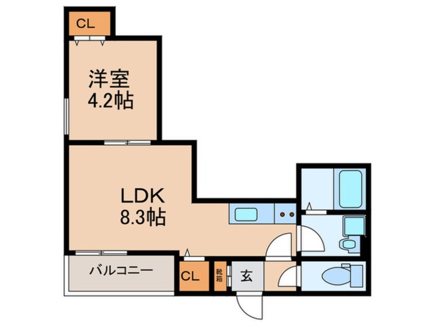 間取図 仮）東大阪市柏田西1丁目ＡＰ