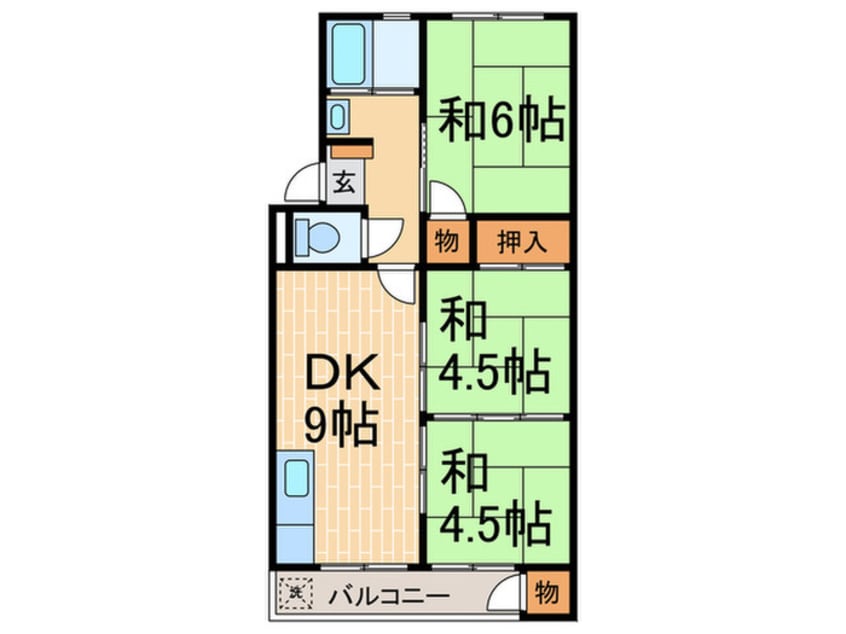 間取図 垂水農住団地３号棟