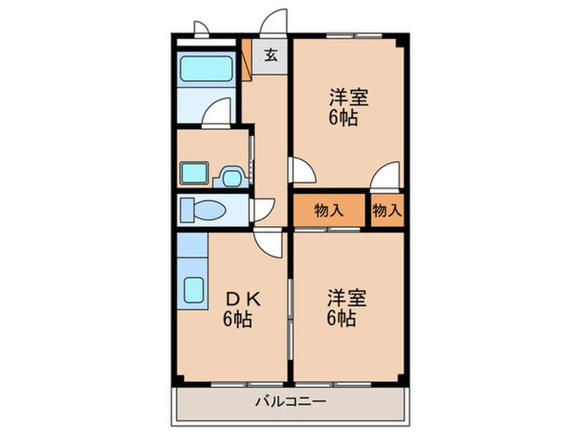 間取図 ロザージュⅡ