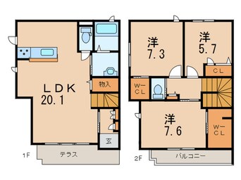 間取図 シャーメゾン殿山町