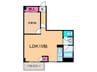 小谷マンションB棟 1LDKの間取り