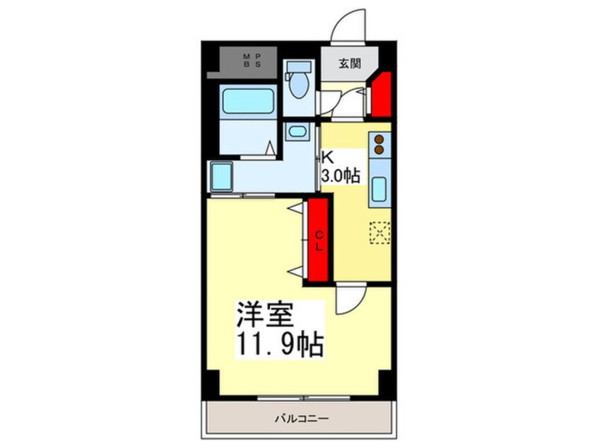 間取図 トリニティ東野