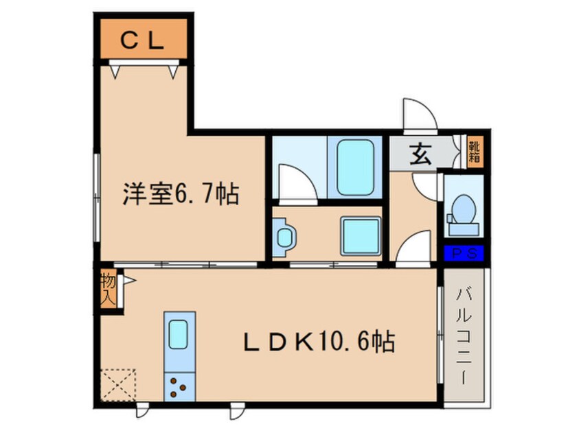 間取図 シャーメゾン月