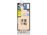 きさらぎコ－ポ 1Rの間取り
