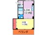 イン・フィ－ルド・Ｍ 1LDKの間取り