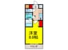 彩都シオン 1Kの間取り